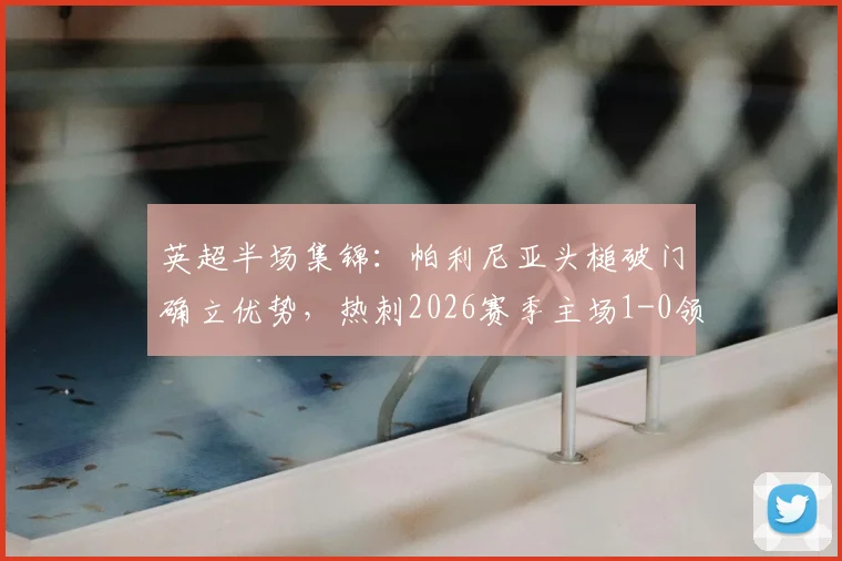 英超半场集锦：帕利尼亚头槌破门确立优势，热刺2026赛季主场1-0领先埃弗顿，附进球瞬间GIF回放